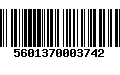 Código de Barras 5601370003742