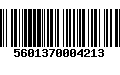 Código de Barras 5601370004213