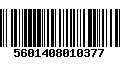 Código de Barras 5601408010377