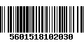 Código de Barras 5601518102030