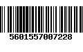 Código de Barras 5601557007228