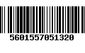 Código de Barras 5601557051320