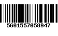 Código de Barras 5601557058947