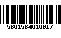 Código de Barras 5601584010017