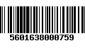 Código de Barras 5601638000759