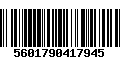 Código de Barras 5601790417945