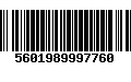 Código de Barras 5601989997760