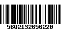 Código de Barras 5602132656220