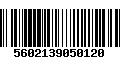 Código de Barras 5602139050120