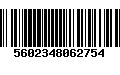 Código de Barras 5602348062754