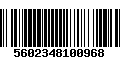 Código de Barras 5602348100968