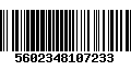 Código de Barras 5602348107233