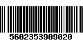 Código de Barras 5602353909020