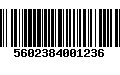 Código de Barras 5602384001236