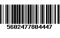 Código de Barras 5602477804447