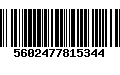 Código de Barras 5602477815344