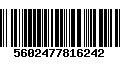 Código de Barras 5602477816242