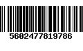 Código de Barras 5602477819786