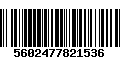 Código de Barras 5602477821536