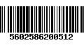 Código de Barras 5602586200512