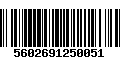 Código de Barras 5602691250051