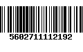 Código de Barras 5602711112192