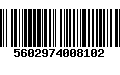 Código de Barras 5602974008102