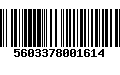 Código de Barras 5603378001614