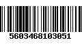 Código de Barras 5603468103051