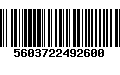 Código de Barras 5603722492600