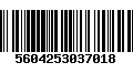 Código de Barras 5604253037018