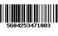 Código de Barras 5604253471003