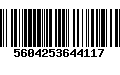 Código de Barras 5604253644117