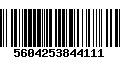 Código de Barras 5604253844111