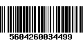 Código de Barras 5604260034499