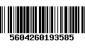 Código de Barras 5604260193585