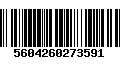 Código de Barras 5604260273591