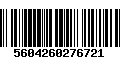Código de Barras 5604260276721