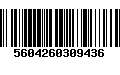 Código de Barras 5604260309436