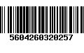 Código de Barras 5604260320257