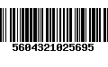 Código de Barras 5604321025695