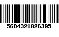 Código de Barras 5604321026395