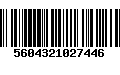 Código de Barras 5604321027446