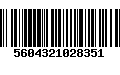 Código de Barras 5604321028351