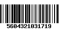 Código de Barras 5604321031719