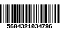 Código de Barras 5604321034796