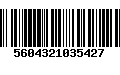 Código de Barras 5604321035427