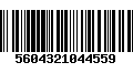 Código de Barras 5604321044559