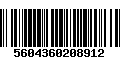 Código de Barras 5604360208912