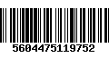 Código de Barras 5604475119752